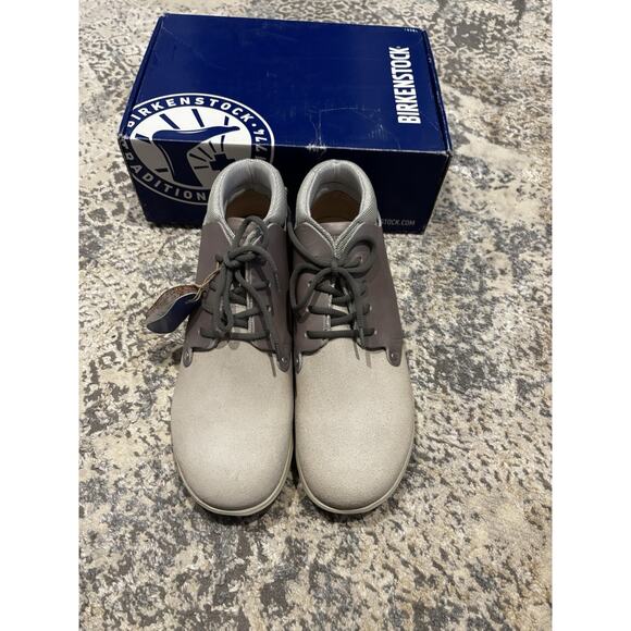 NEW Birkenstock Estevan Boots Off-White Leather/Suede 42 - Picture 7 of 8